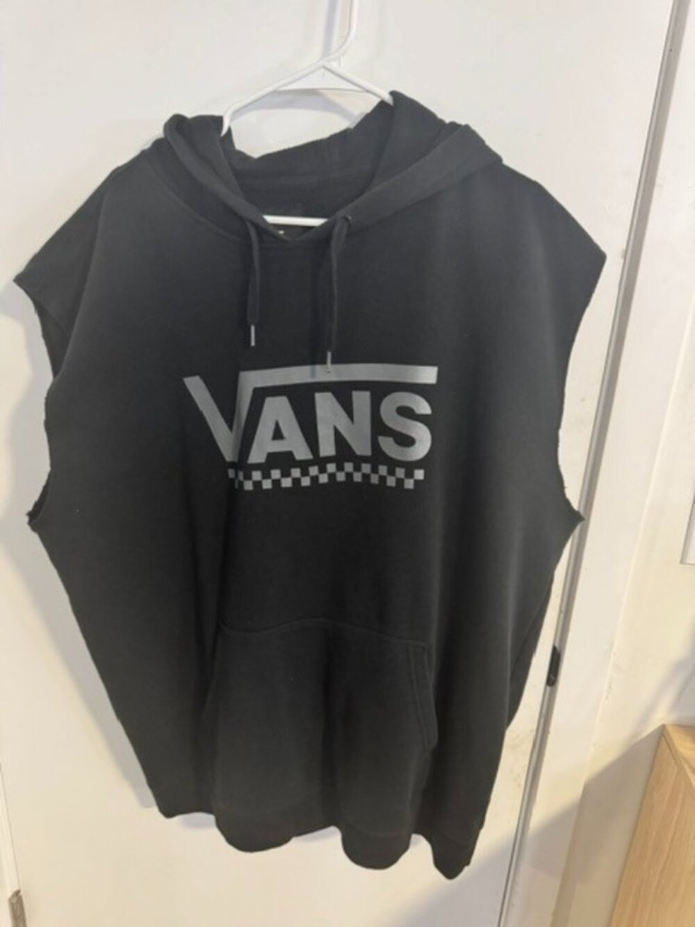 Vans Signature Sleeveless Hoodie, Size: 2XL
